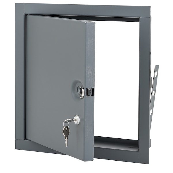 Fire Rated Access Door, 18x18, Prime Coat W/ Cylinder Lock